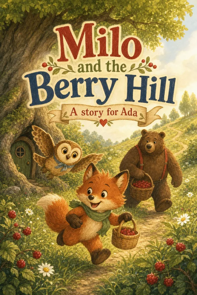 The cover it became — Milo and the Berry Hill